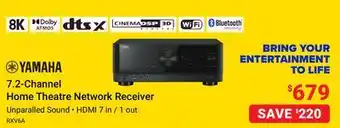 Visions Electronics Yamaha 7.2-channel home theatre network receiver offer