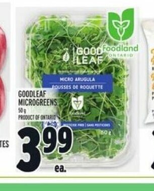 Metro Goodleaf Microgreens offer