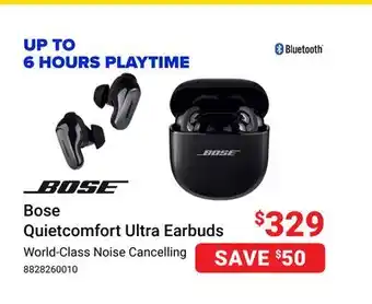 Visions Electronics Bose quietcomfort ultra earbuds offer