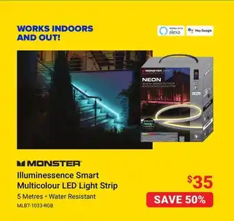 Visions Electronics Monster illuminessence smart multicolour led light strip offer