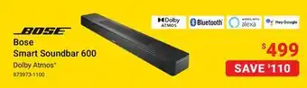 Visions Electronics Bose smart soundbar 600 offer