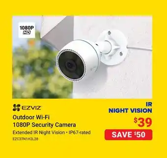 Visions Electronics Ezviz outdoor wi-fi 1080p security camera offer
