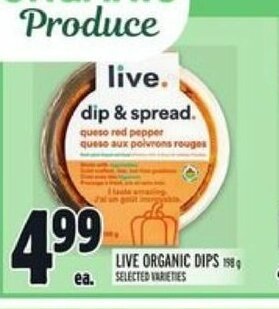 Metro Live Organic Dips offer