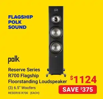 Visions Electronics Polk reserve series r700 flagship floorstanding loudspeaker offer
