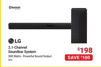 Visions Electronics Lg 2.1-channel soundbar system offer