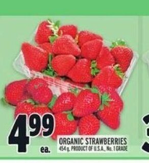 Metro Organic Strawberries offer
