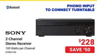 Visions Electronics Sony 2-channel stereo receiver offer