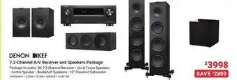 Visions Electronics Denon kef 7.2-channel a/v receiver and speakers package offer