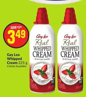 Chalo FreshCo Gay lea whipped cream 225 g offer