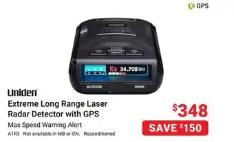 Visions Electronics Uniden extreme long range laser radar detector with gps offer