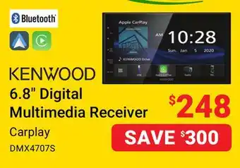 Visions Electronics Kenwood 6.8 digital multimedia receiver offer