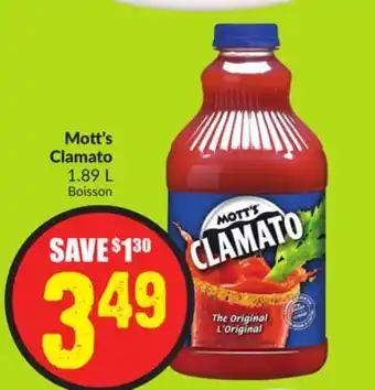 Chalo FreshCo Mott's clamato 1.89 l offer
