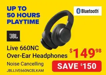 Visions Electronics Jbl live 660nc over-ear headphones offer