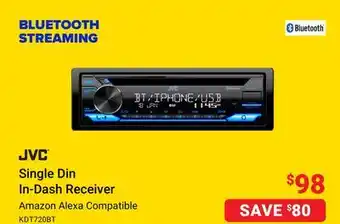 Visions Electronics Jvc single din in-dash receiver offer