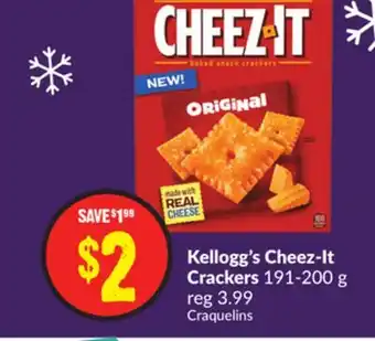 Chalo FreshCo Kellogg's cheez-it crackers 191-200 g offer