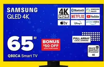 Visions Electronics Samsung 65 q80ca smart tv offer