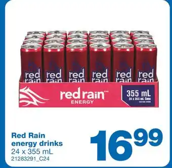Wholesale Club Red rain energy drinks, 24 x 355 ml offer