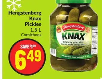 Chalo FreshCo Hengstenberg knax pickles 1.5 l offer