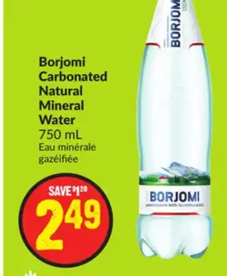 Chalo FreshCo Borjomi carbonated natural mineral water 750 ml offer