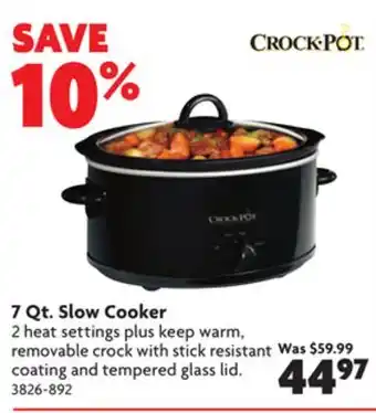 Home Hardware 7 qt. slow cooker offer