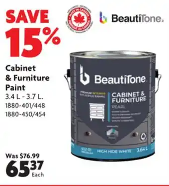 Home Hardware Cabinet & furniture interior acrylic paint offer