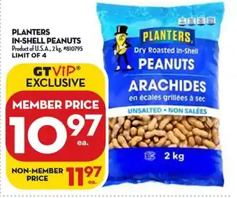 Giant Tiger Planters in-shell peanuts offer