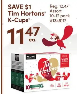 Giant Tiger Tim hortons k-cups offer