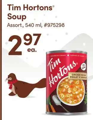 Giant Tiger Tim hortons soup offer