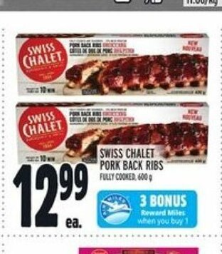 Metro Swiss Chalet Pork Back Ribs offer