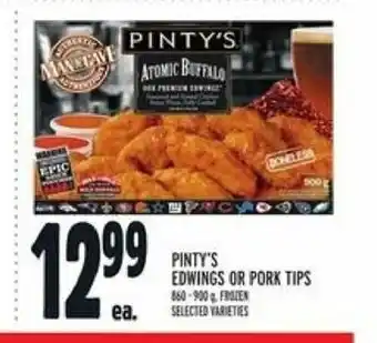 Metro Pinty's Edwings or Pork Tips offer