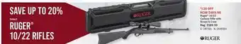 Bass Pro Ruger 10/22 carbine rifle with scope & case offer