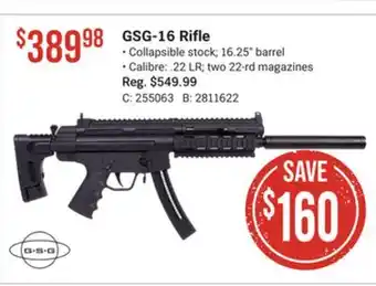 Bass Pro Gsg-16 rifle offer