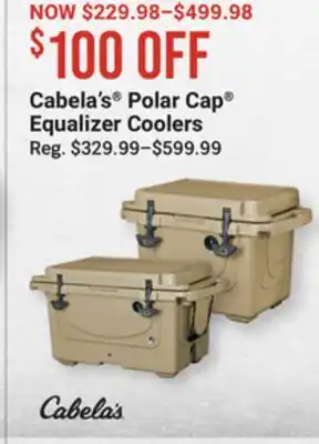 Bass Pro Cabela's polar cap equalizer coolers offer