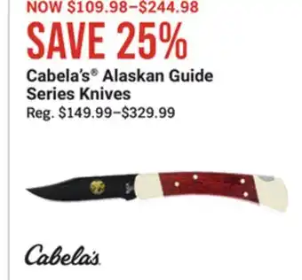 Bass Pro Cabela's alaskan guide series knives offer