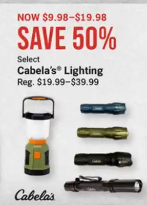 Bass Pro Select cabela's lighting offer