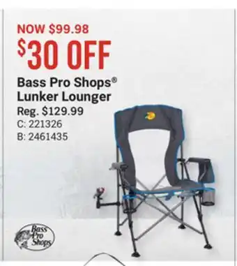 Bass Pro Bass pro shops lunker lounger offer