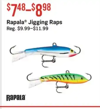 Bass Pro Rapala jigging raps offer