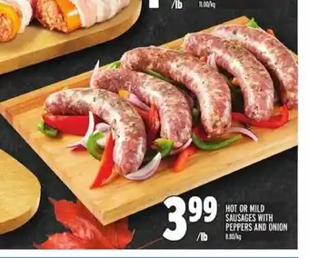 Metro Hot or Mild Sausages With Peppers And Onion offer