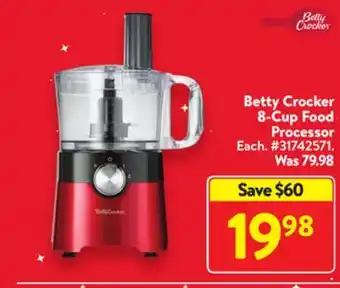 Walmart Betty crocker 8-cup food processor offer