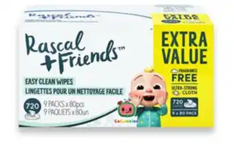 Walmart Rascal + friends wipes 648s or 720s offer