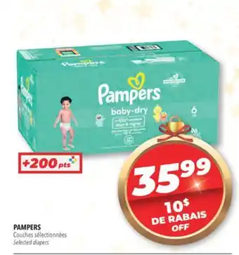 Familiprix Pampers selected diapers offer