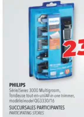Familiprix Philips series 3000 multigroom, all-in-one trimmer, model qg3330/16 offer