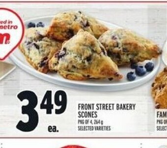 Metro Front Street Bakery Scones offer