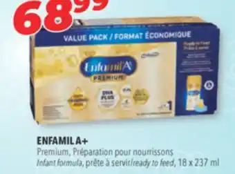 Familiprix Enfamil a+ ready to feed, 18 x 237 ml offer