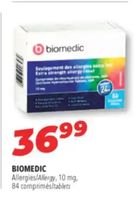 Familiprix Biomedic allergy 10 mg offer