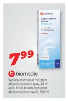 Familiprix Biomedic moisturizing mouth spray, 44 ml or moisturizing mouthwash, 500 ml offer