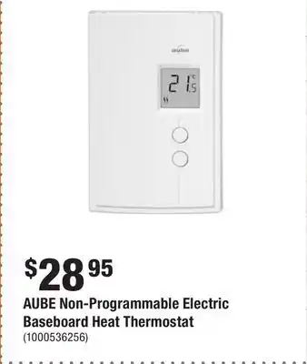 Home Depot Aube non-programmable electric baseboard heat thermostat offer