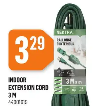 Canac Indoor extension cord 3 m offer