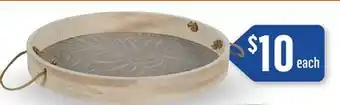 Canac Round decorative tray 11-7/8 in offer
