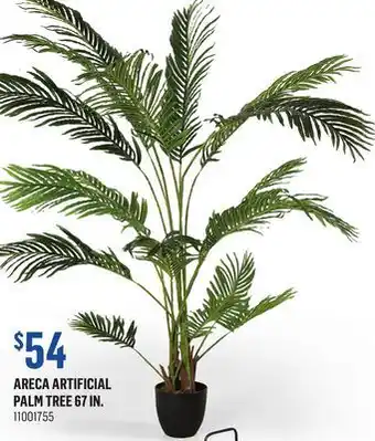 Canac Areca artificial palm tree 67 in offer